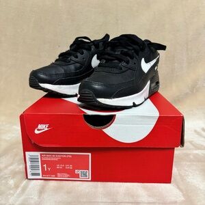 Nike Air Max 90 LTR Toddlers' Shoes Black-Black-White CD6868-010